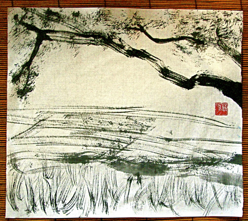 Ein Hauch von Geheimnis
Umgibt das Reisfeld
Aber es ist nur ein Feld.
Masanobu Fukoka, der auf der Insel Shikoku lebte, ist der Autor von „The One-Straw Revolution“, einer Abhandlung zur Unterstützung des ökologischen Landbaus ohne Bodenbearbeitung.