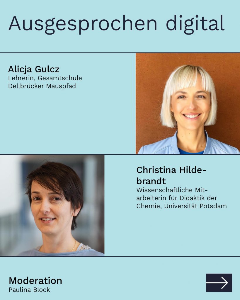 Alicja Gulcz und Christina Hildebrandt sprechen über Virtual Reality in der Bildung im Podcast 'Welle lernen